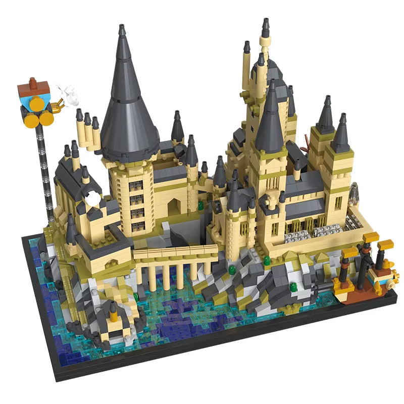 Magic World Medieval Harry Potter Castle: 2700+ Piece MOC Building Bricks Model