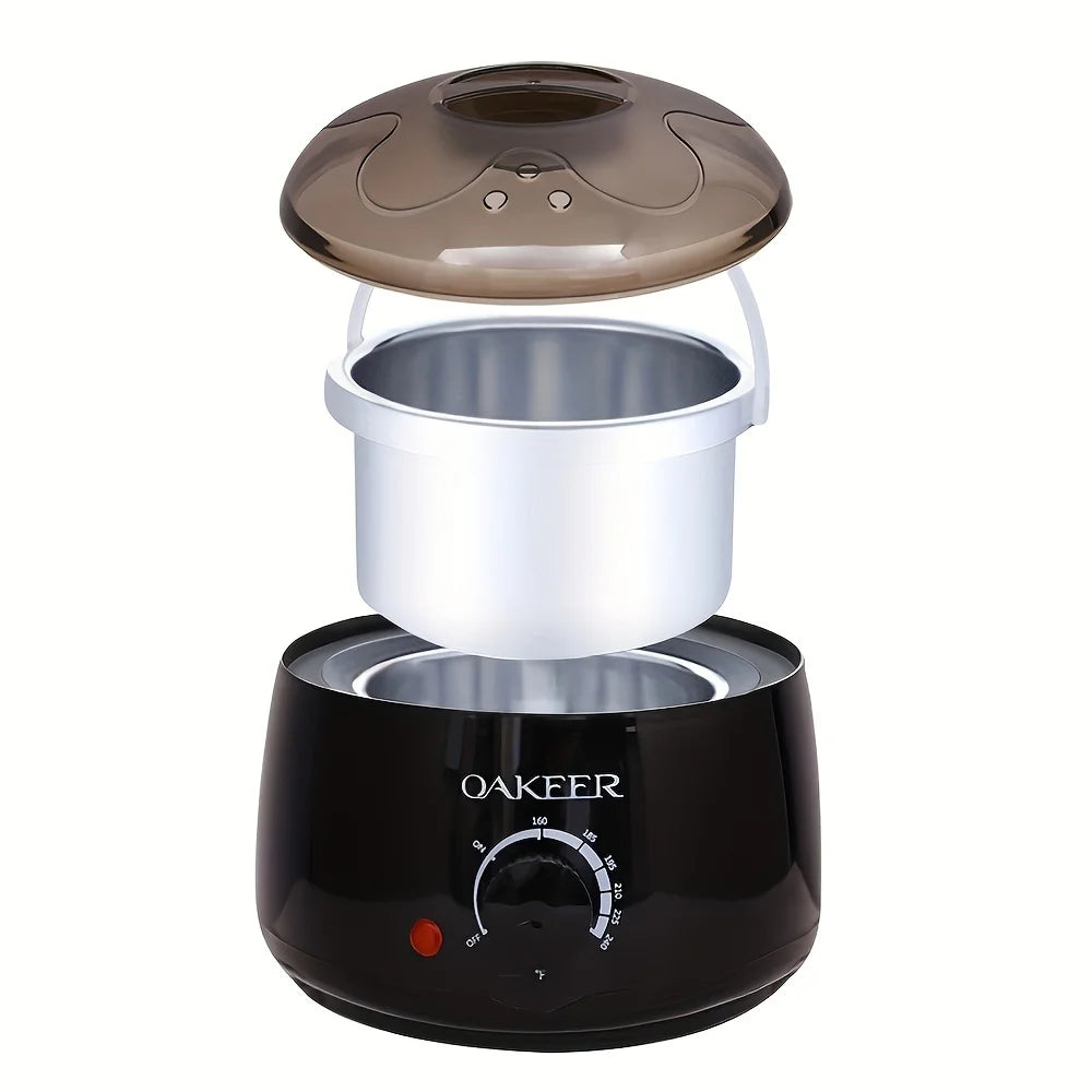Black Wax Melting Machine and 200g Wax Beans Set: Hair Removal and Wax Therapy