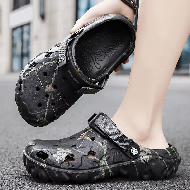 Crocs-Inspired Men’s Sandals – Comfortable, Durable & Non-Slip Slippers for All-Day Use