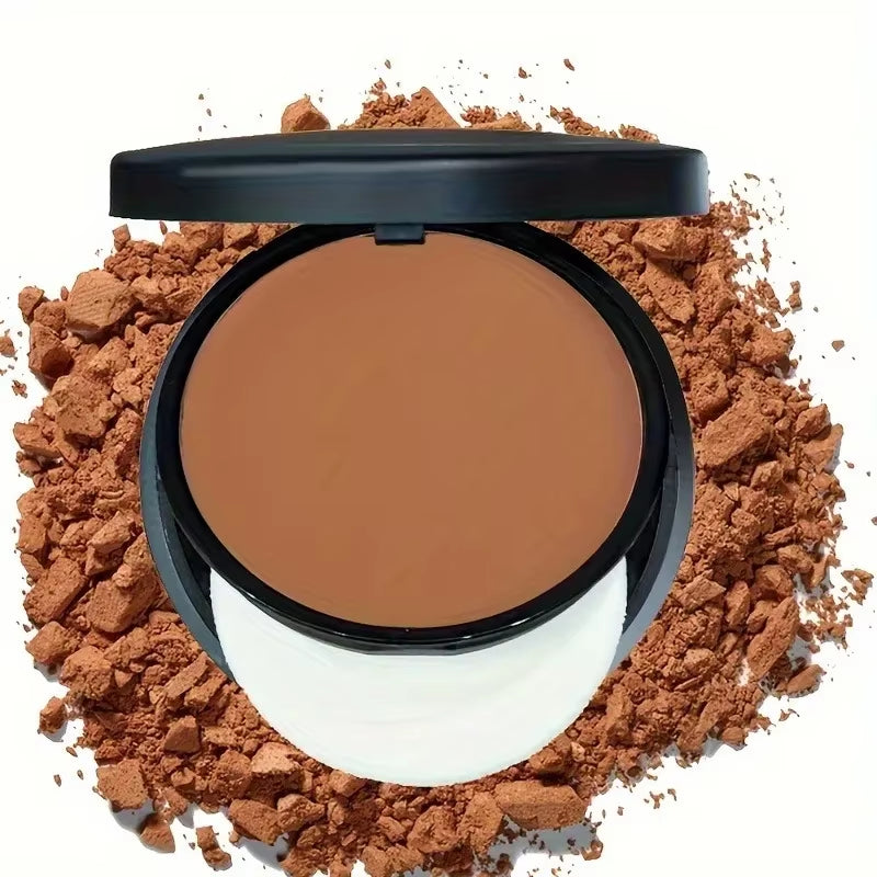 Sweat-Resistant Contouring Powder Palette: Matte Buildable Coverage for All Skin Tones, Perfect for Highlighting and Shading