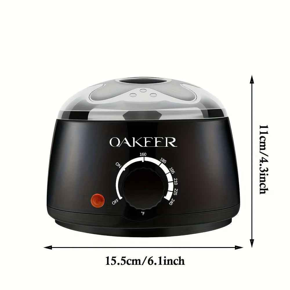 Black Wax Melting Machine and 200g Wax Beans Set: Hair Removal and Wax Therapy