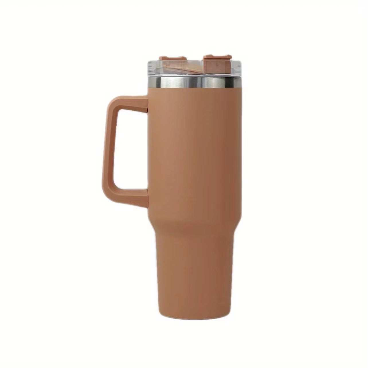 Stainless Steel Vacuum Tumbler 40oz – Travel Coffee Mug with Handle, Insulated Water Bottle & Outdoor Cup