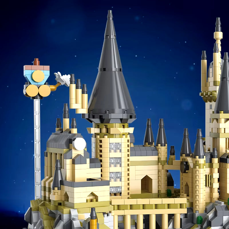 Magic World Medieval Harry Potter Castle: 2700+ Piece MOC Building Bricks Model