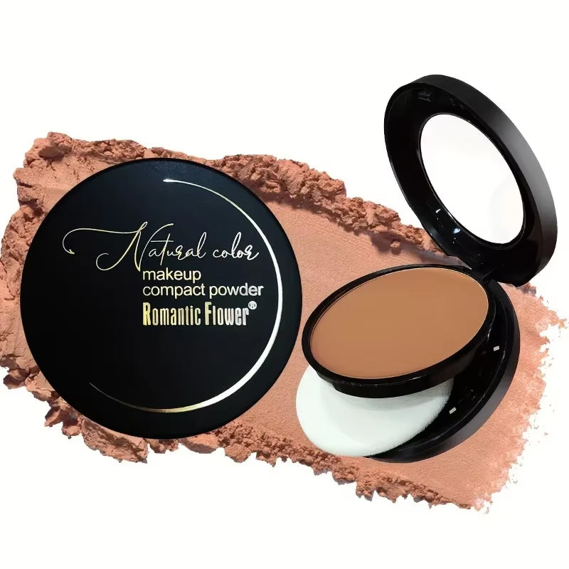 Sweat-Resistant Contouring Powder Palette: Matte Buildable Coverage for All Skin Tones, Perfect for Highlighting and Shading