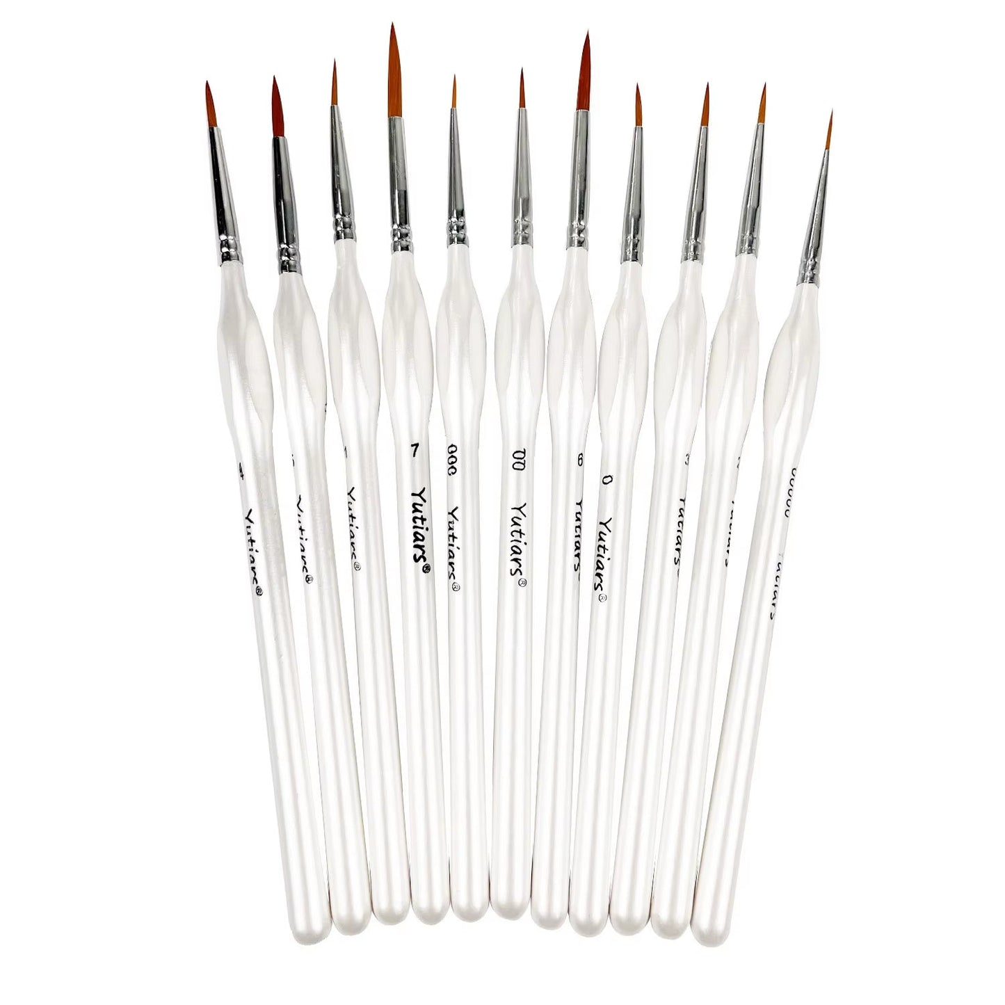 Detail Paint Brushes Set: 11-Piece Miniature Brushes for Fine Detailing and Art Painting