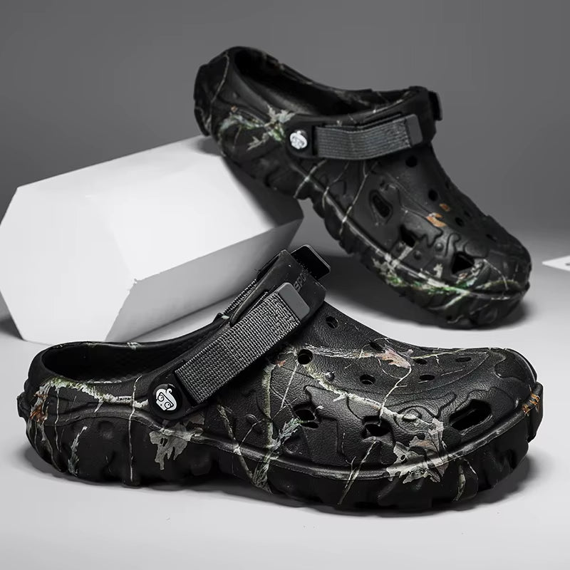 Crocs-Inspired Men’s Sandals – Comfortable, Durable & Non-Slip Slippers for All-Day Use