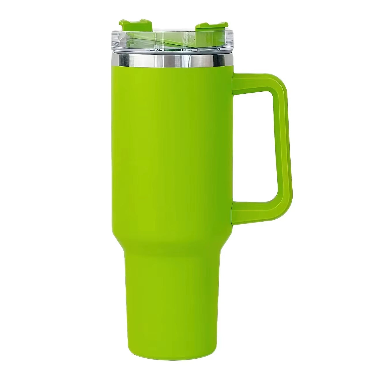 Stainless Steel Vacuum Tumbler 40oz – Travel Coffee Mug with Handle, Insulated Water Bottle & Outdoor Cup