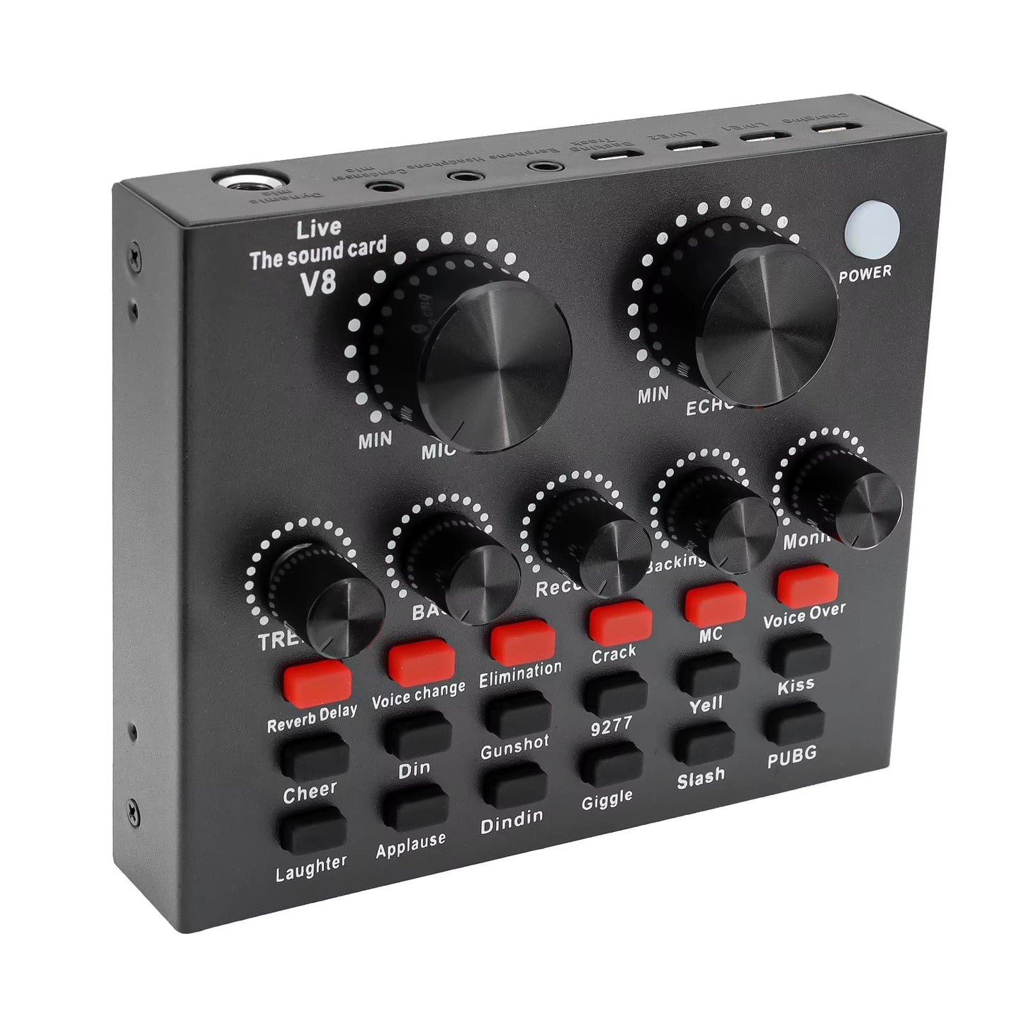 V8 Sound Card: Voice Change and Live Streaming Karaoke Headset