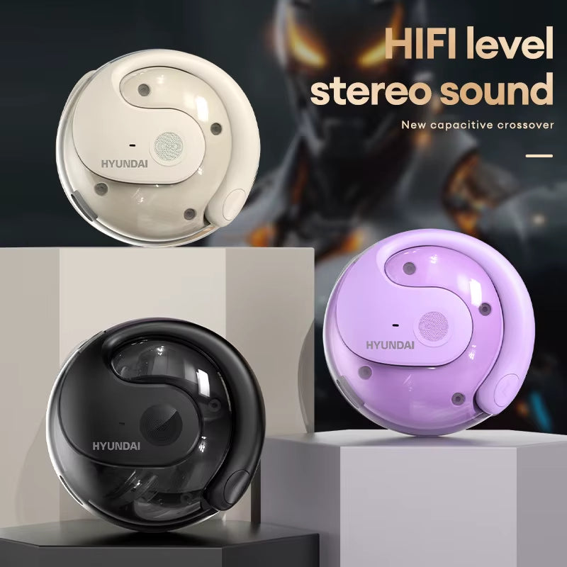 HY-T26 Wireless Bluetooth 5.3 Earphones: HD Voice Call, Noise Reduction, and Portable Earbuds with Mic