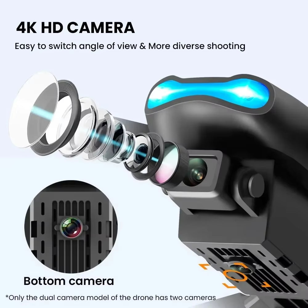 E99 Pro 4K HD Drone – Dual Camera WiFi FPV Quadcopter with Obstacle Avoidance & Aerial Photography