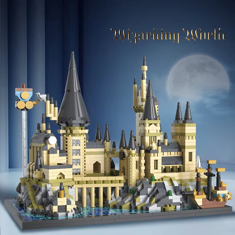 Magic World Medieval Harry Potter Castle: 2700+ Piece MOC Building Bricks Model