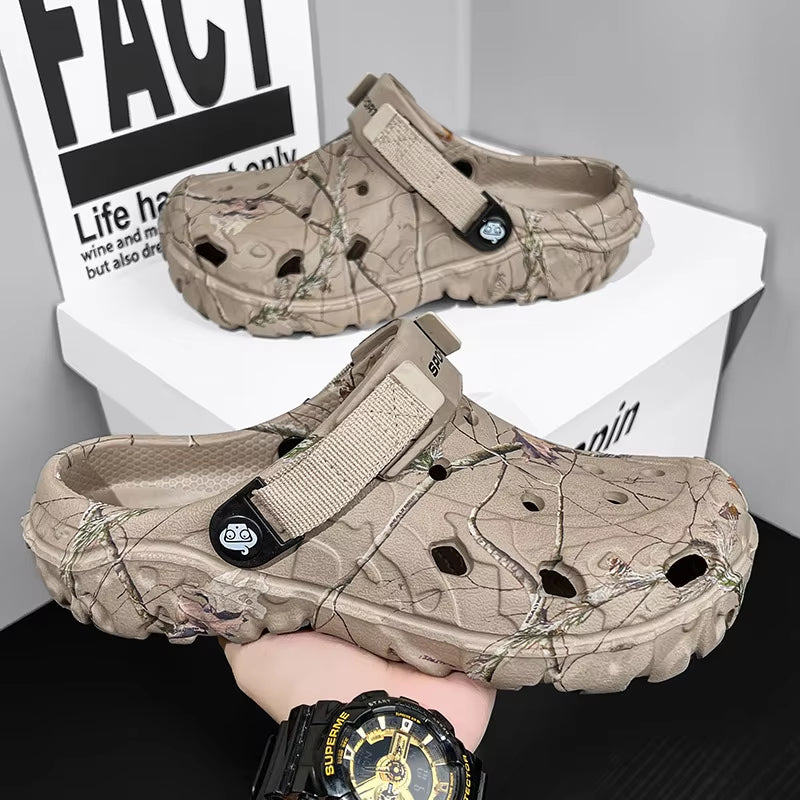 Crocs-Inspired Men’s Sandals – Comfortable, Durable & Non-Slip Slippers for All-Day Use