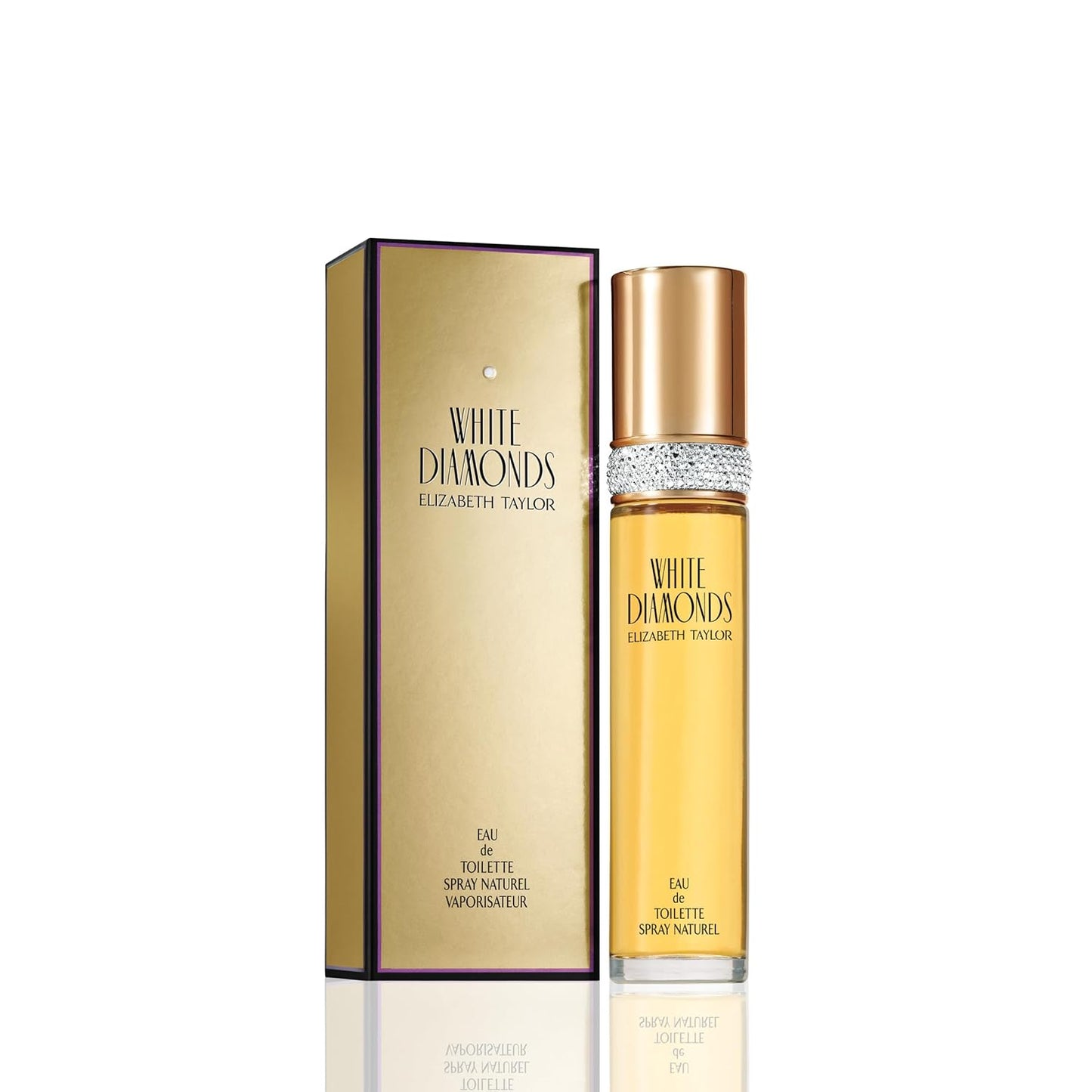 Elizabeth Taylor White Diamonds Eau de Toilette - Long-Lasting Floral Fragrance Perfume Spray, 3.3 Fl Oz