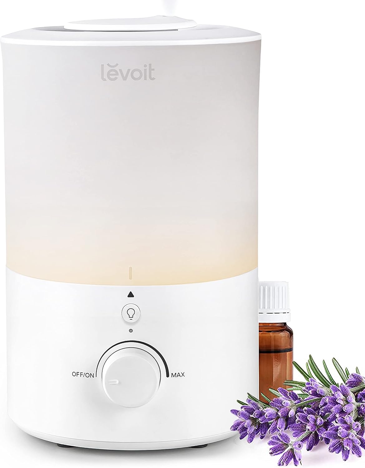 LEVOIT Top Fill Cool Mist Humidifier – 2.5L Tank for Large Rooms, Ultra-Quiet 26dB, Easy Clean, Auto Shut-Off, BPA-Free, Up to 25H Runtime