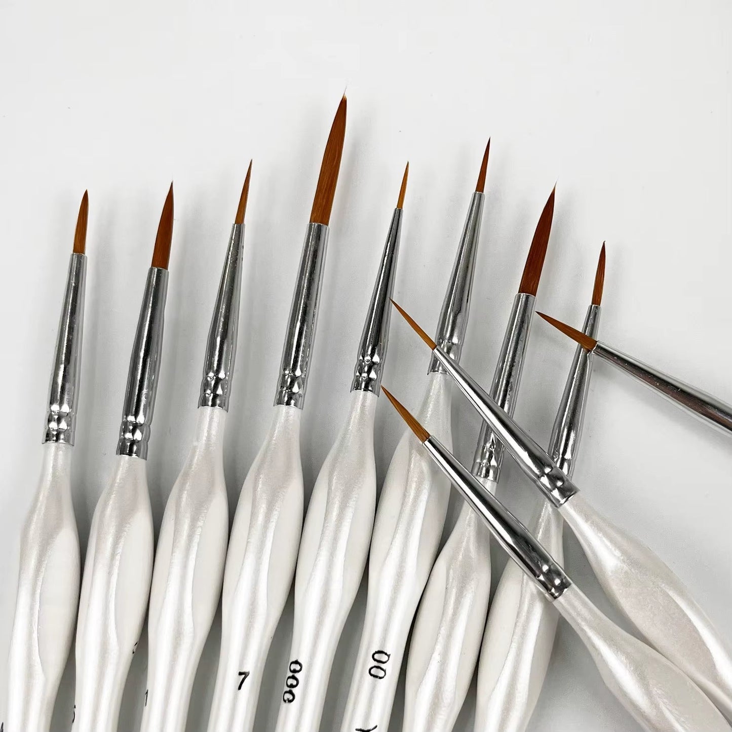Detail Paint Brushes Set: 11-Piece Miniature Brushes for Fine Detailing and Art Painting