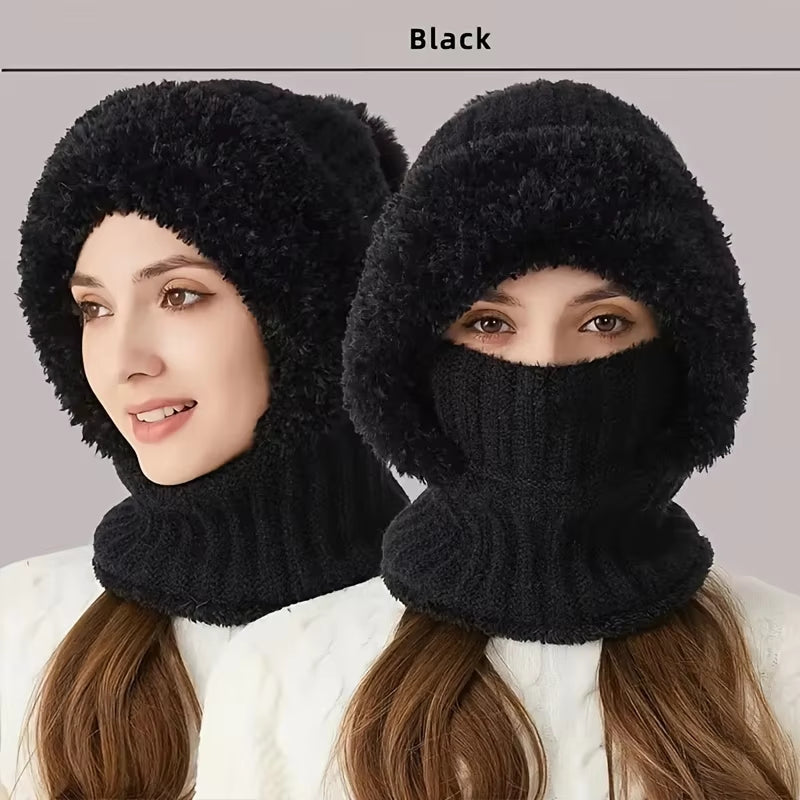RIGWARL Winter Thermal Balaclava Hat – Warm Knit Face Mask & Neck Warmer