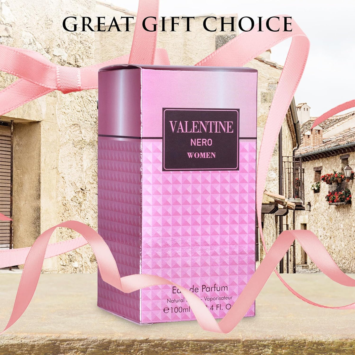 URBAN COLLECTION Valentine Eau De Parfum for Women – Amber Floral Fragrance with Jasmine, Bourbon Vanilla & Warm Woods, Modern Oriental Floral Scent, 100 ml Bottle