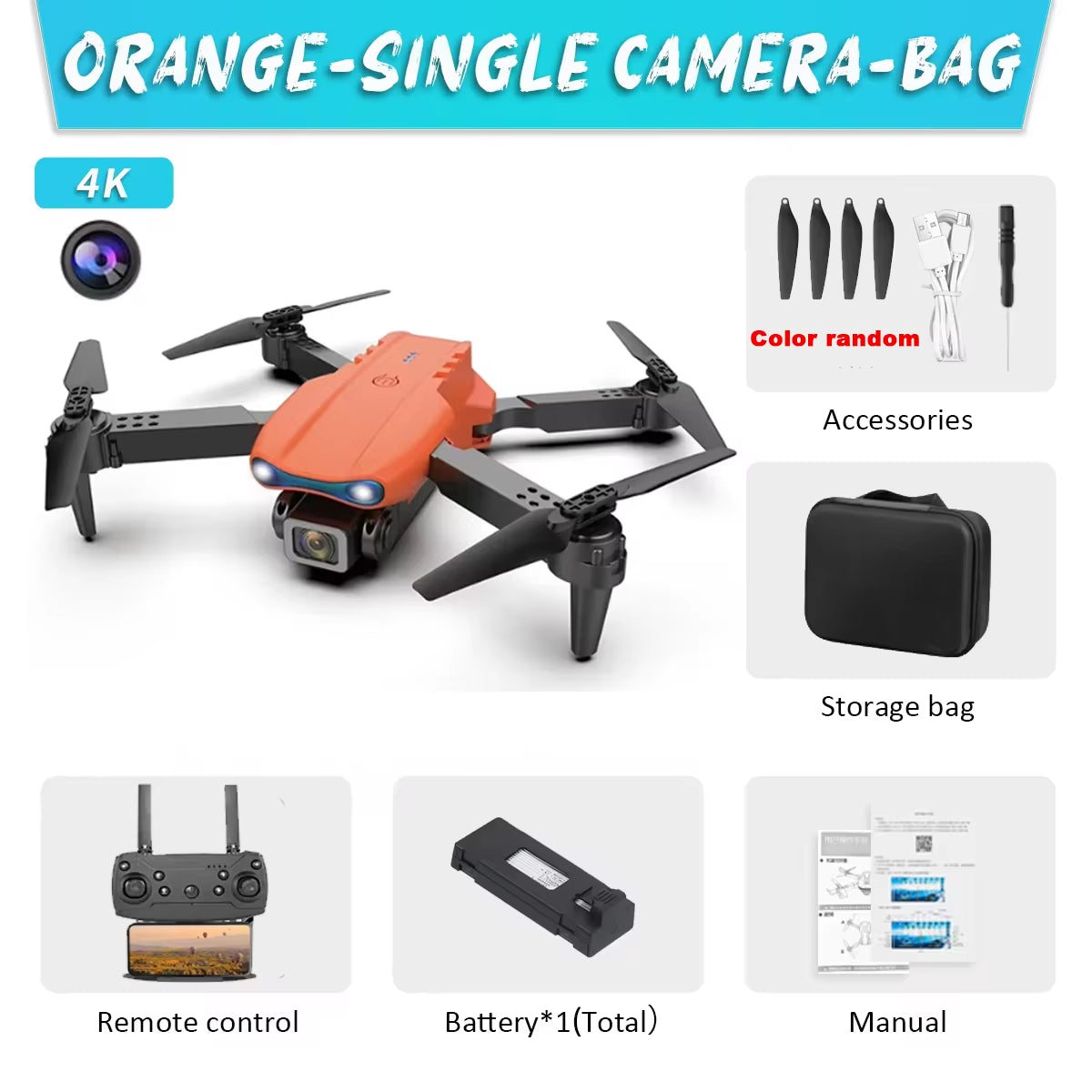 E99 Pro 4K HD Drone – Dual Camera WiFi FPV Quadcopter with Obstacle Avoidance & Aerial Photography