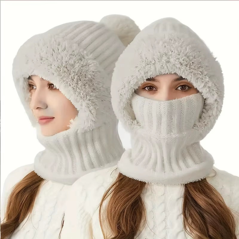 RIGWARL Winter Thermal Balaclava Hat – Warm Knit Face Mask & Neck Warmer