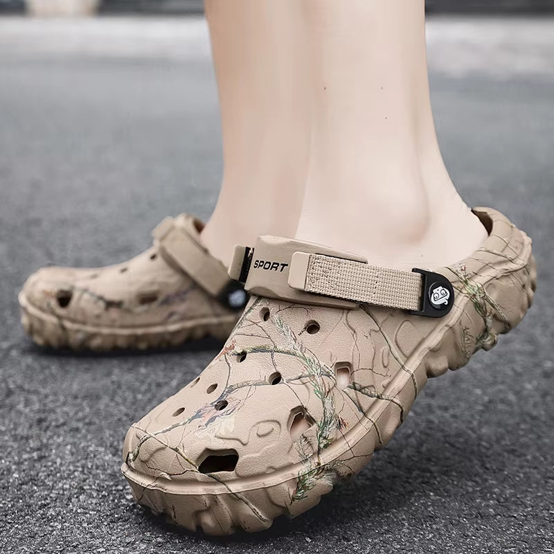 Crocs-Inspired Men’s Sandals – Comfortable, Durable & Non-Slip Slippers for All-Day Use