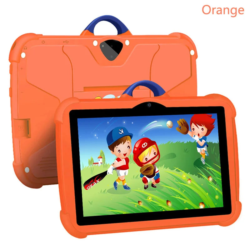 Kids Tablet 7-Inch Android – Quad-Core, 4GB RAM 64GB ROM, Educational Games & Learning Apps, Cartoon Design, Parental Control & Entertainment