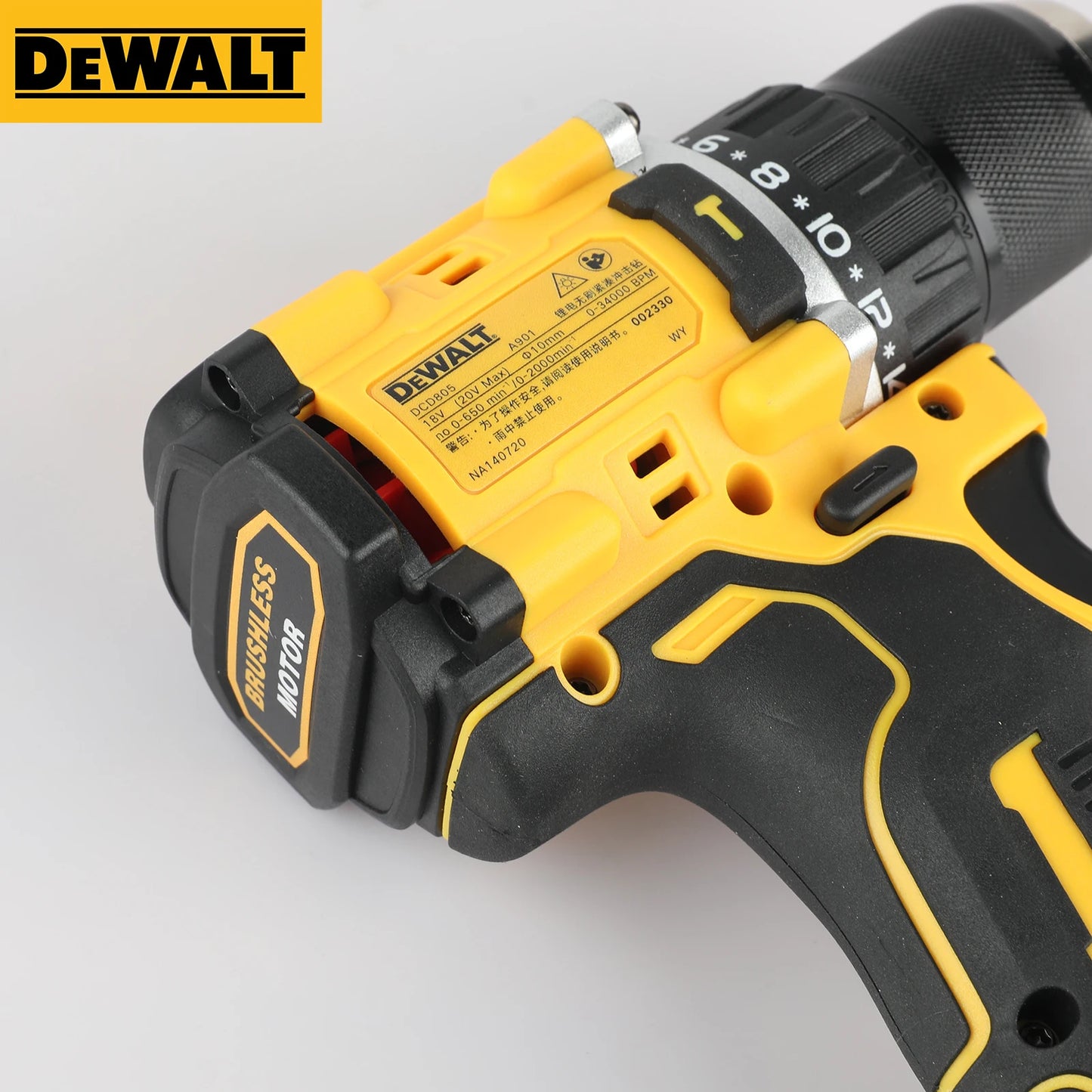 DEWALT DCD805 20V Brushless Cordless Electric Drill β Compact Impact Driver & Rechargeable Hand Screwdriver