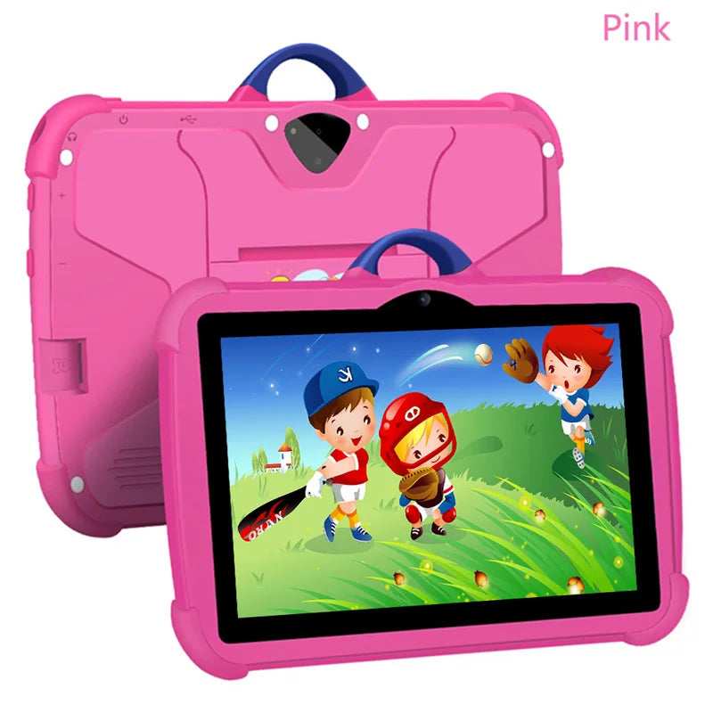 Kids Tablet 7-Inch Android – Quad-Core, 4GB RAM 64GB ROM, Educational Games & Learning Apps, Cartoon Design, Parental Control & Entertainment