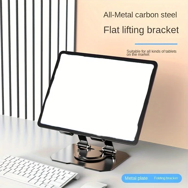 360° Rotatable Tablet Stand – Adjustable Foldable Desktop Holder for 4.7–12" iPad Pro/Air/Mini, Tablets & Laptops