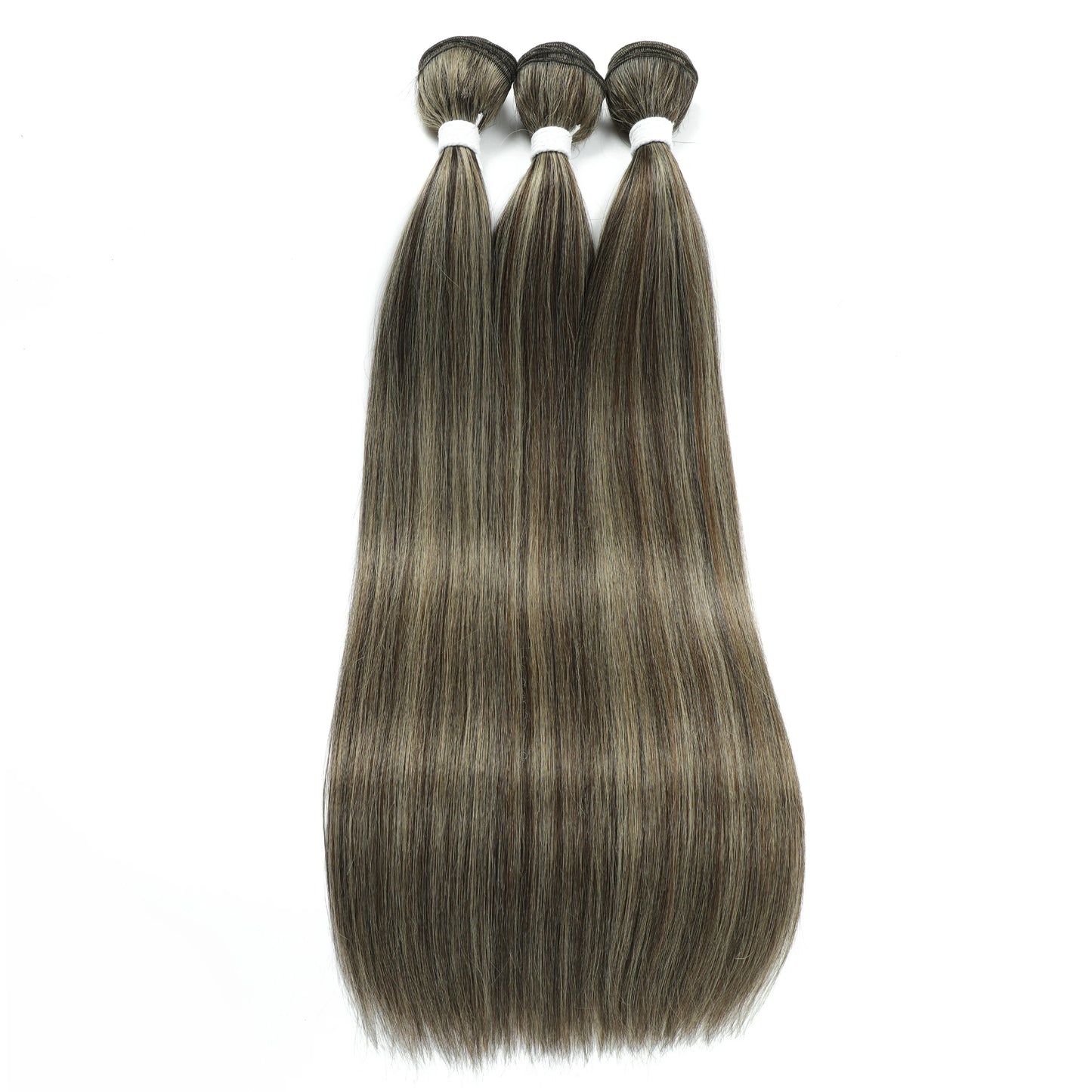 Bone Straight Hair Bundles – Synthetic Yaki Straight Extensions, Full-End Long Ponytail Weaving for Women
