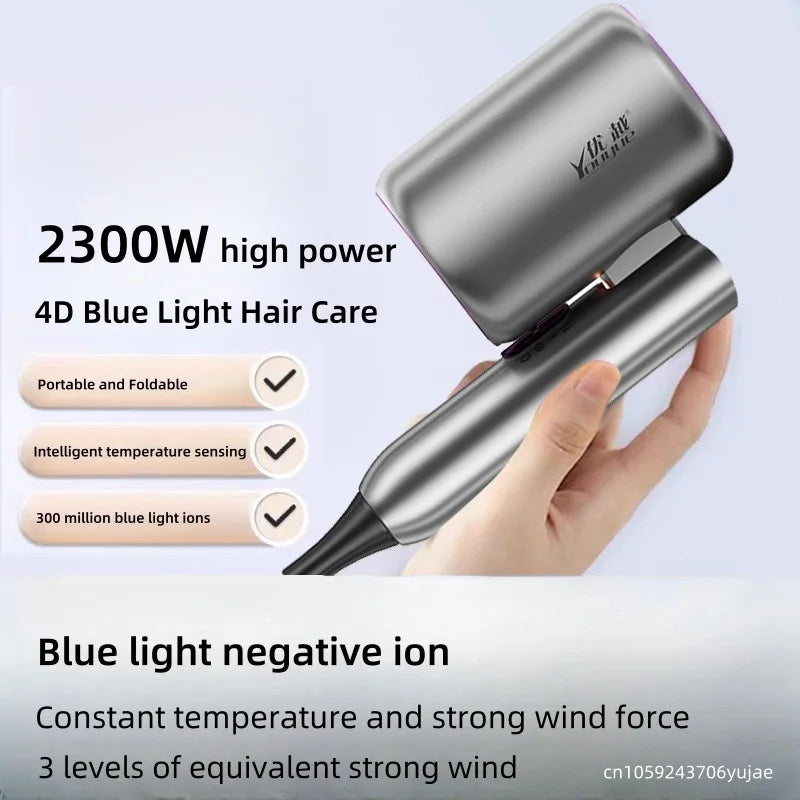 Professional Foldable Hair Dryer β High Power Negative Ion Blow Dryer for Salon & Home