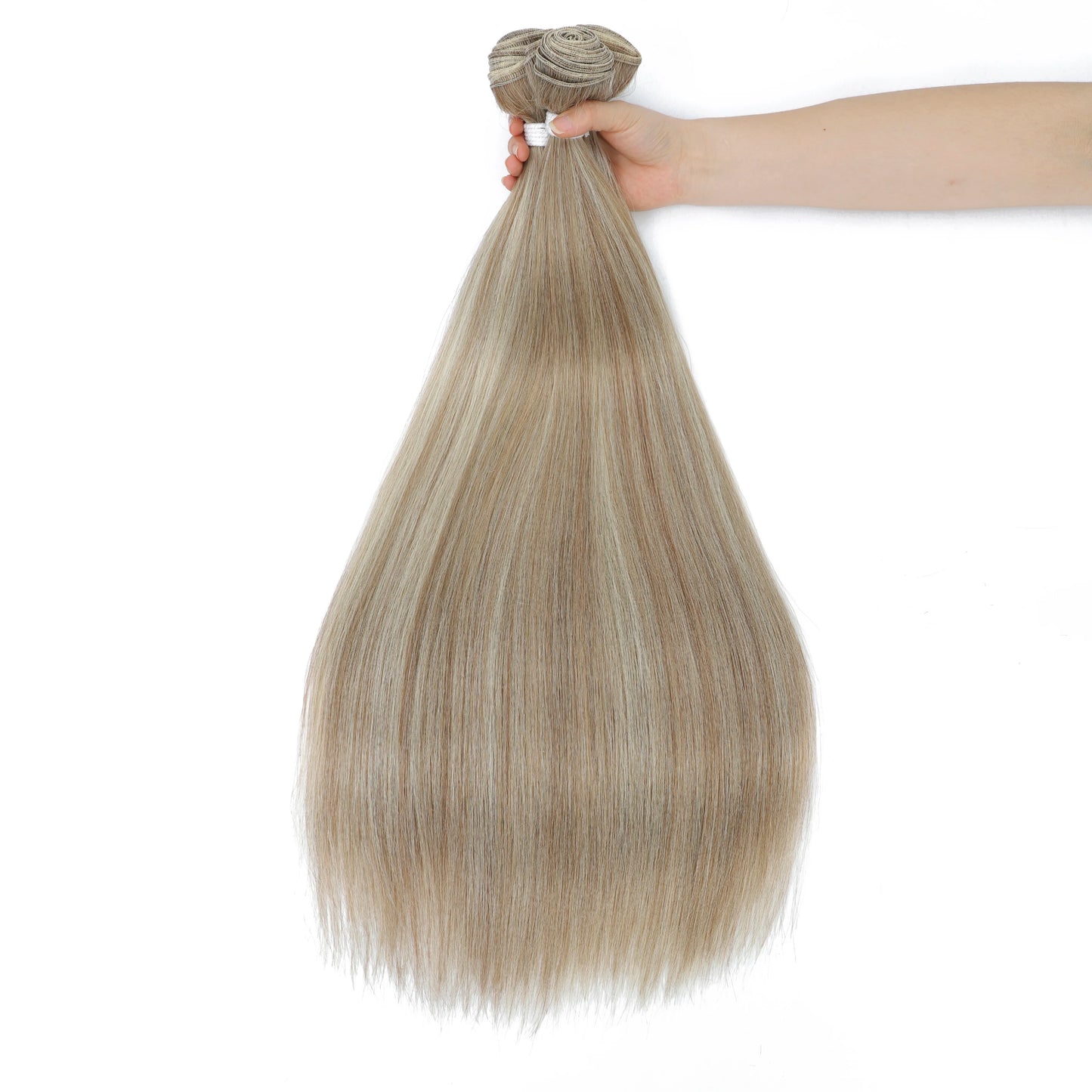 Bone Straight Hair Bundles – Synthetic Yaki Straight Extensions, Full-End Long Ponytail Weaving for Women
