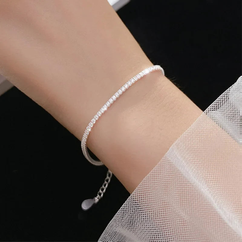 Geniune Moissanite Tennis Diamond Bracelet for Women