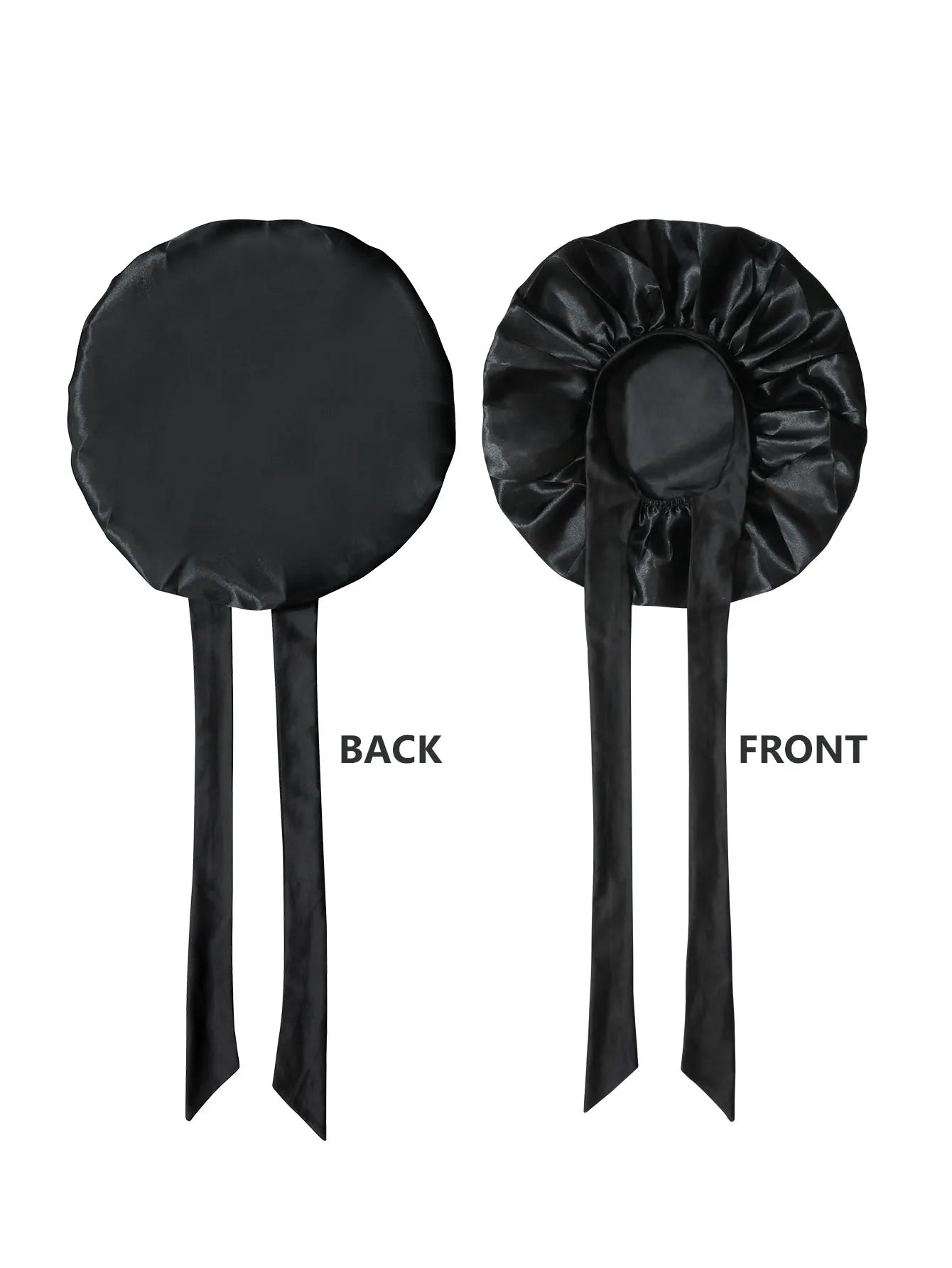 Satin Sleep Bonnet – Adjustable Silk Hair Bonnet with Tie Band for Women & Men, Nighttime Hair Protection