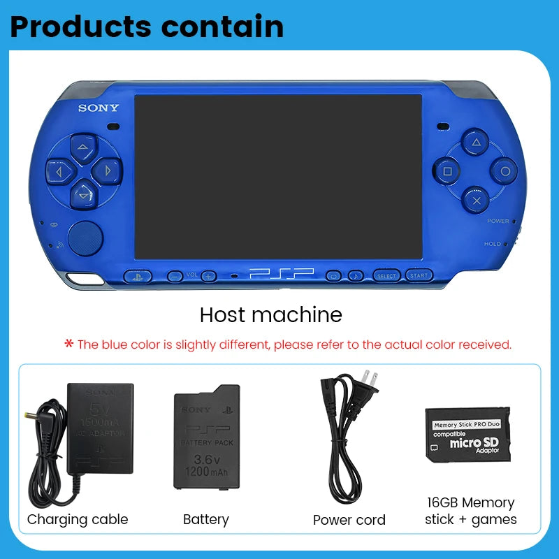 Sony PSP 3000 Handheld Game Console – Reconditioned, Preloaded Games, No UMD Function