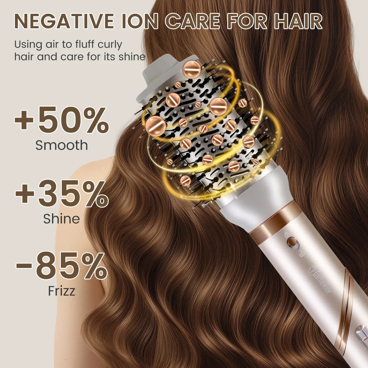 Hatteker 5-in-1 Hair Dryer & Styler β High-Speed 38,000 RPM Multi Hot Air Brush with Auto-Wrap Curlers