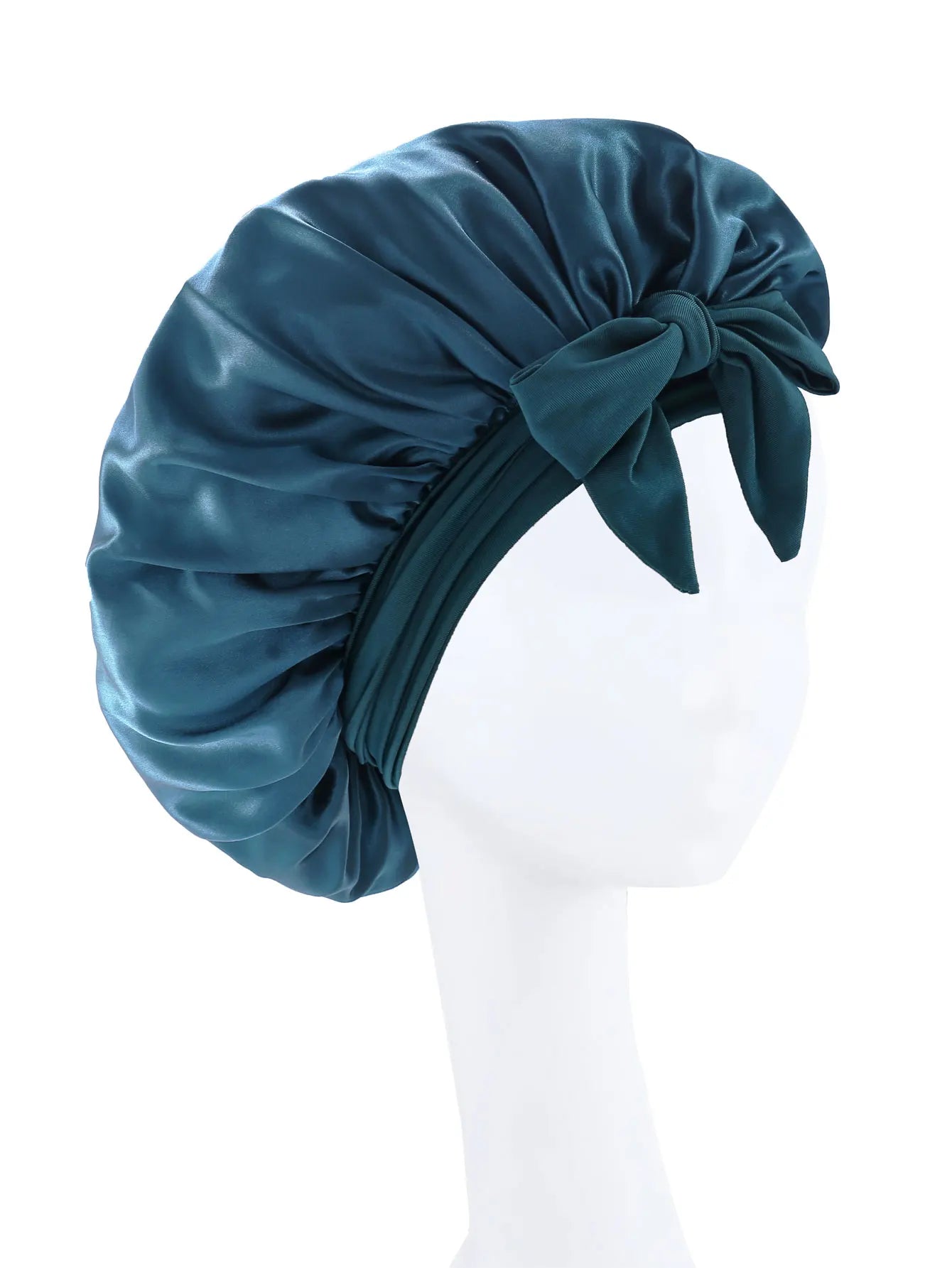 Satin Sleep Bonnet – Adjustable Silk Hair Bonnet with Tie Band for Women & Men, Nighttime Hair Protection