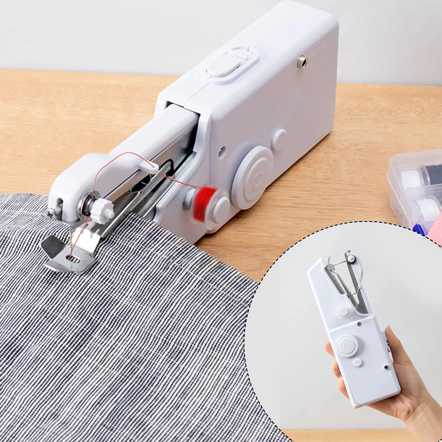 Mini Handheld Sewing Machine: Quick and Portable Sewing Solution for Home Use