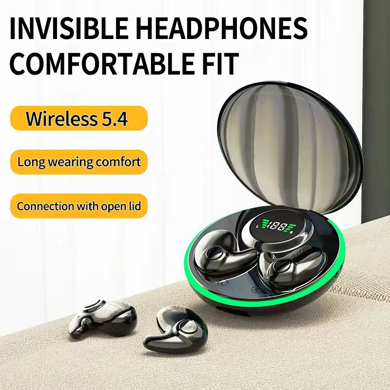 MD558B Bluetooth Sleeping Earphones β Wireless 5.3 Earphones with Microphone & Smart Touchscreen