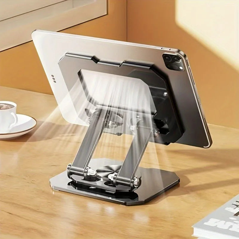 360° Rotatable Tablet Stand – Adjustable Foldable Desktop Holder for 4.7–12" iPad Pro/Air/Mini, Tablets & Laptops