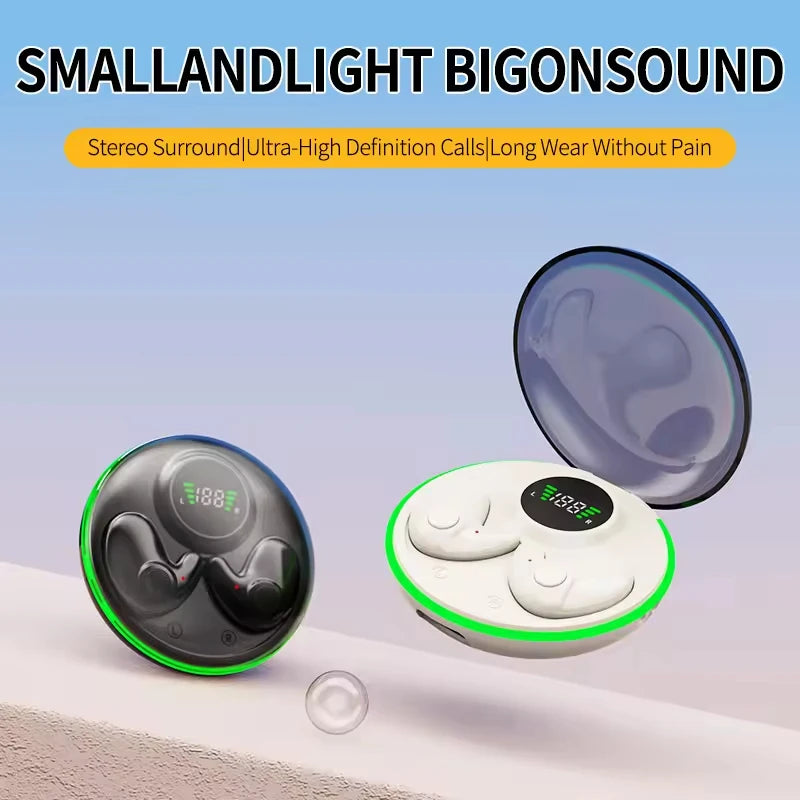 MD558B Bluetooth Sleeping Earphones β Wireless 5.3 Earphones with Microphone & Smart Touchscreen