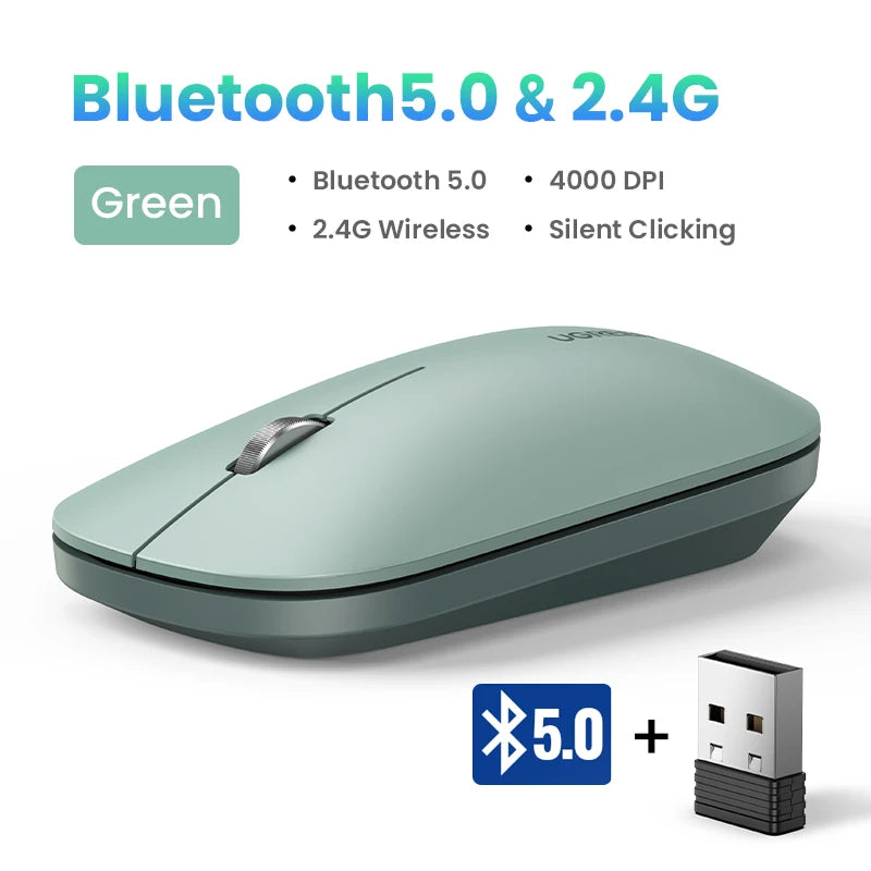 UGREEN Wireless Mouse – 4000 DPI, Silent Click 40dB, 2.4G Mouse for MacBook Pro M1/M2, iPad, Laptop & PC