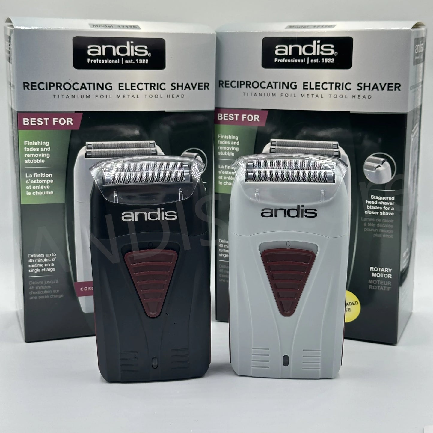 Andis Foil Lithium Titanium Cordless Shaver – Smooth Shaving Razor with Charger for Men, Bald Hair Clipper