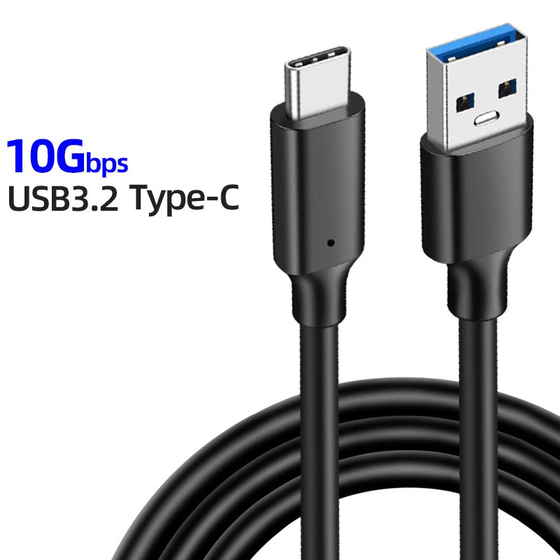 USB 3.2 to Type C 3.2 Cable – 10Gbps Data Transfer, 60W Fast Charging for SSD & Devices