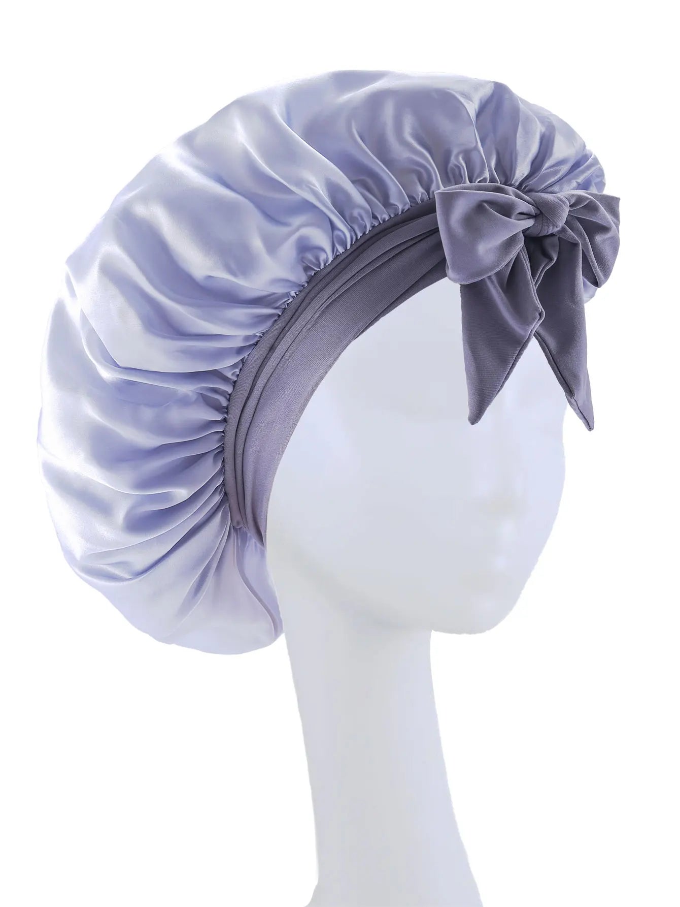Satin Sleep Bonnet – Adjustable Silk Hair Bonnet with Tie Band for Women & Men, Nighttime Hair Protection