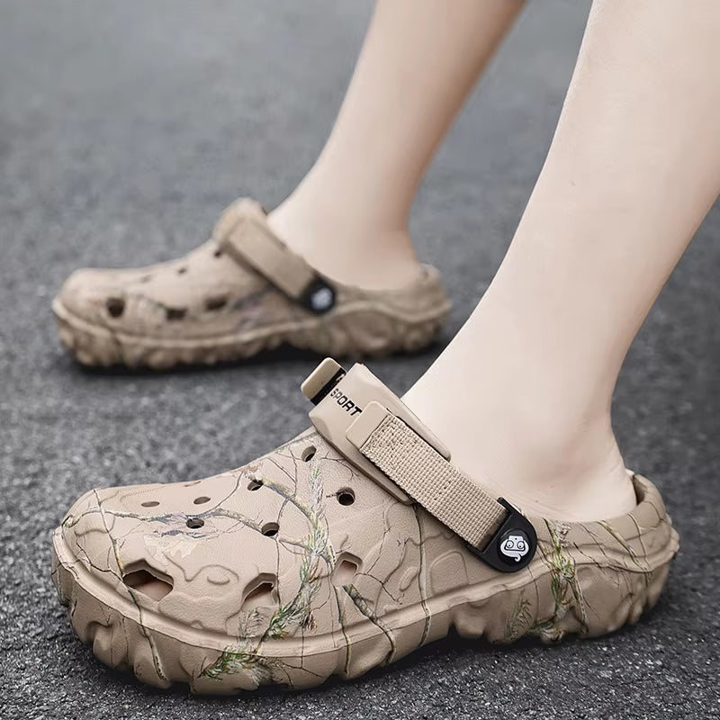 Crocs-Inspired Men’s Sandals – Comfortable, Durable & Non-Slip Slippers for All-Day Use