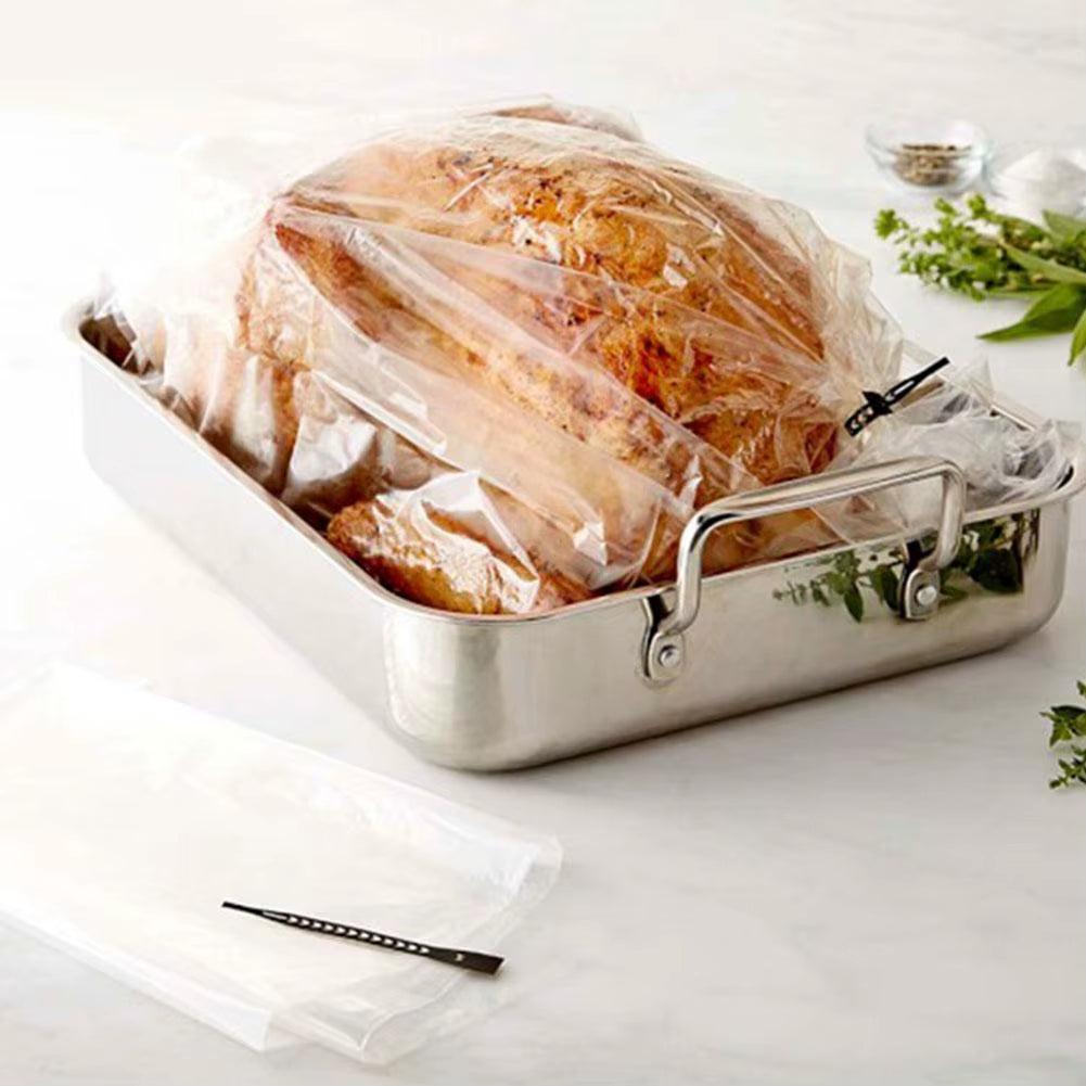 Heat-Resistant Nylon-Blend Slow Cooker Liner: Roasting Turkey Bag for Cooking, Baking, and Crock Pot Use