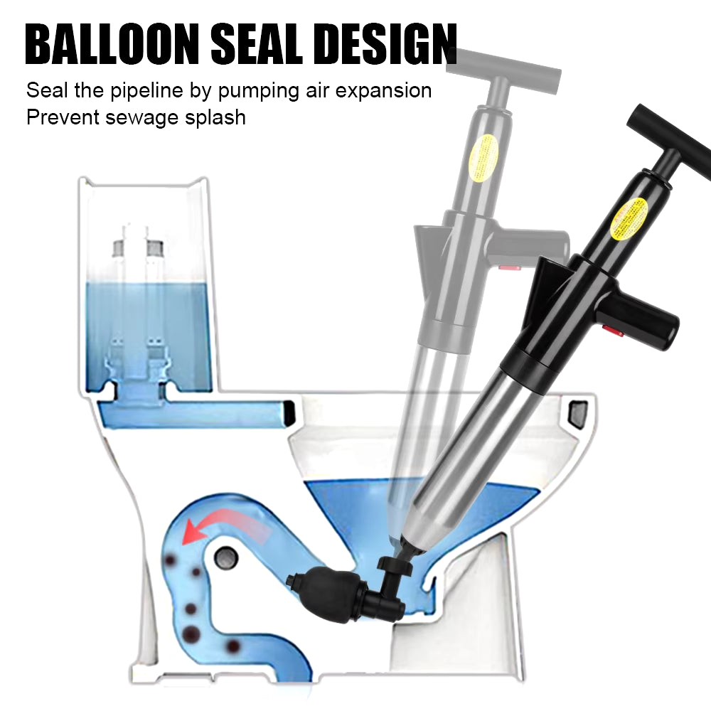 High Pressure Drain Plunger: Powerful Clog Remover and Sewer Pipe Unblocker