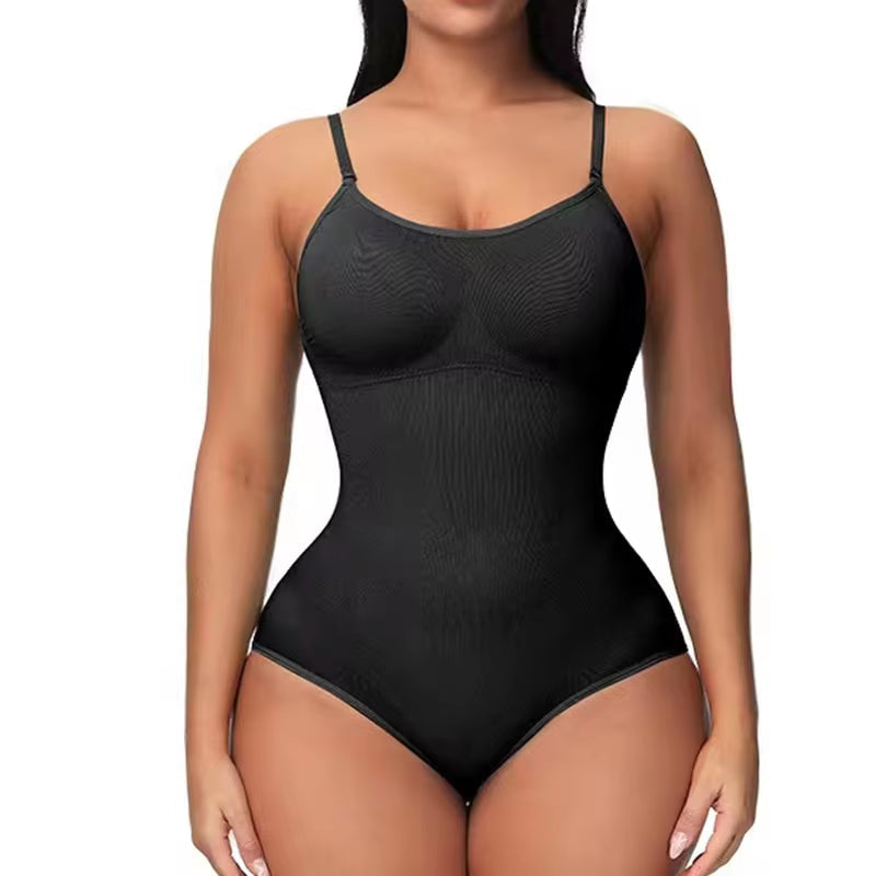 Spaghetti Strap Body Suits Open Crotch Shapewear Slimming Body