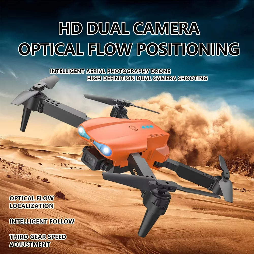 E99 Pro 4K HD Drone – Dual Camera WiFi FPV Quadcopter with Obstacle Avoidance & Aerial Photography