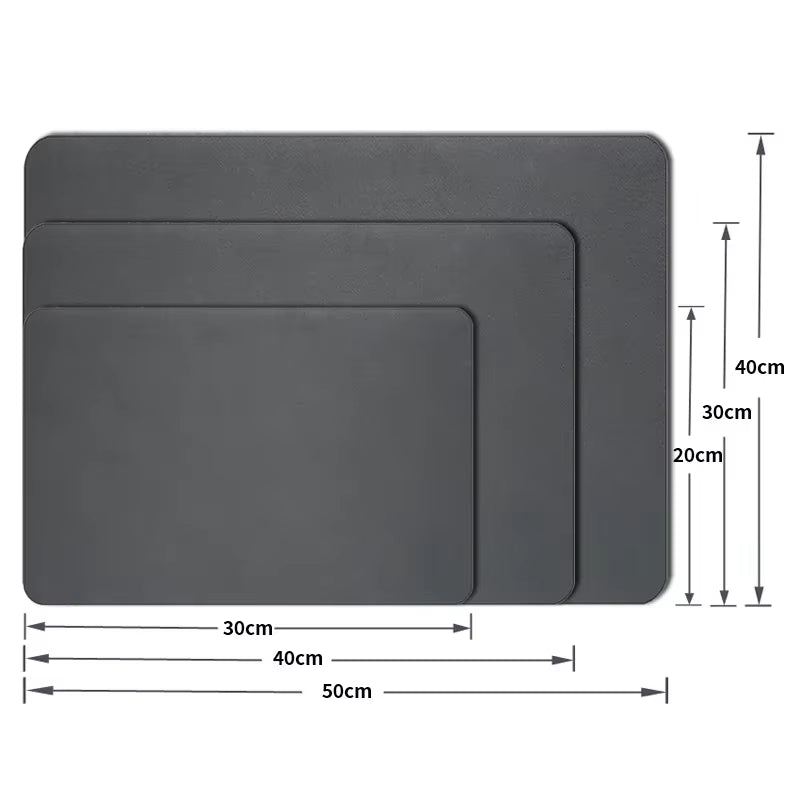 Diatomite Bar Placemat: Quick-Drying, Absorbent, and Non-Slip Dish Drainer Mat for Kitchen Counter